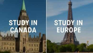 شرایط پذیرش دانشگاه‌ها در کانادا و اروپا